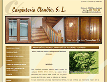 Tablet Screenshot of carpinteriaclaudio.es